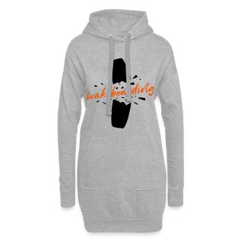 Surf Surf Kitesurfer Dire Wakeboard - Sweat-shirt à capuche long Femme - gris chiné - Devant