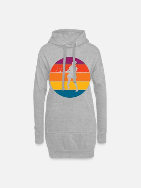 Tennis - Hoodie-Kleid - Grau meliert