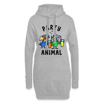 Africa Statement Papagei Tier Vögel Tierliebhaber - Hoodie-Kleid - Grau meliert - Vorne