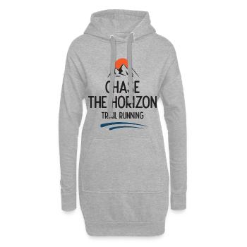 Trail Running - Chase The Horizon - Hoodie Dress - heather grey - Front