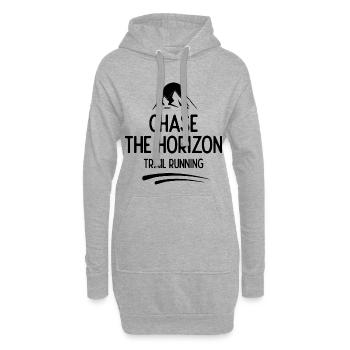 Trail Running - Chase The Horizon - Hoodie Dress - heather grey - Front