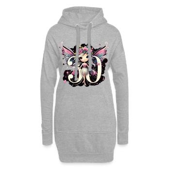 30 Jahre Fee Elfe süß blond Geburtstag Geschenk - Hoodie-Kleid - Grau meliert - Vorne