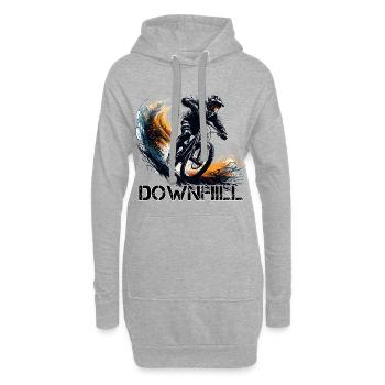 Descente Descente VTT VTT cadeau - Sweat-shirt à capuche long Femme - gris chiné - Devant