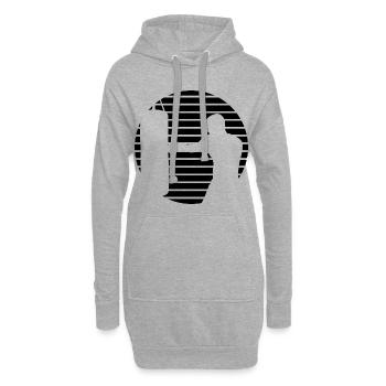 Boxer - Hoodie-Kleid - Grau meliert - Vorne