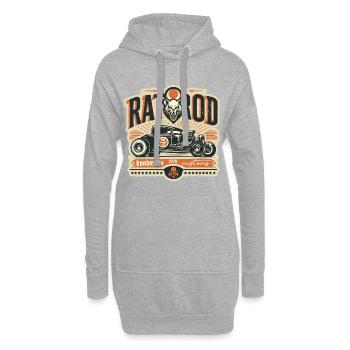 Chemise Ratsking Ratlook – Style rustique personnalisé - Sweat-shirt à capuche long Femme - gris chiné - Devant