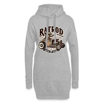 Chemise Ratsking Ratlook – Style rustique personnalisé - Sweat-shirt à capuche long Femme - gris chiné - Devant