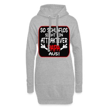 VATERTAG PAPA - BABY SCHLAFLOS - Hoodie-Kleid - Grau meliert - Vorne