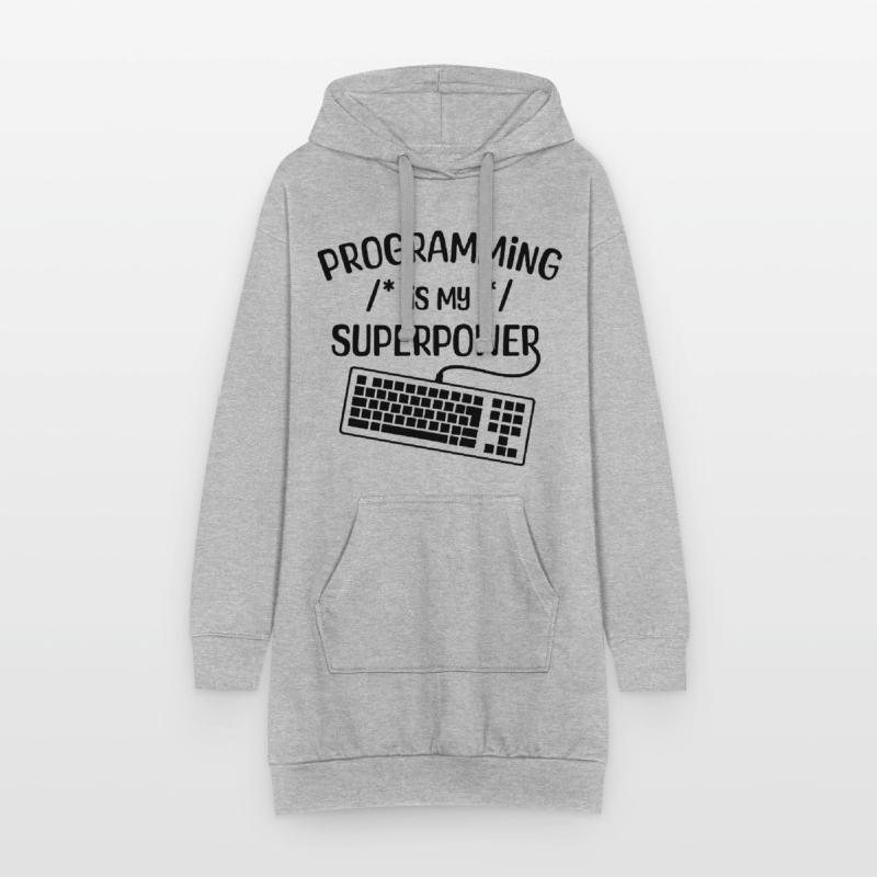 Computerfreak Statement Developer Programmierer Hoodie-Kleid