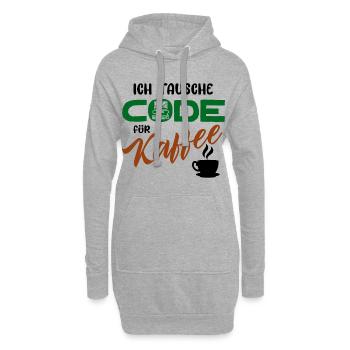 Code de développeur de logiciels programmeurs - Sweat-shirt à capuche long Femme - gris chiné - Devant