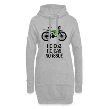 Bicycle Statement Ravitaillement en énergie - Sweat-shirt à capuche long Femme - gris chiné - Devant