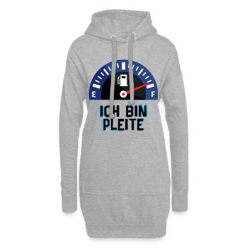 Station-service Essence Énergie Ravitaillement en carburant Électricité - Sweat-shirt à capuche long Femme - gris chiné - Devant