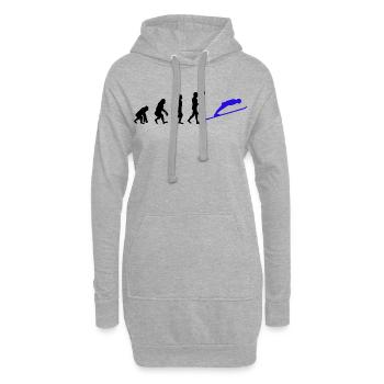 Sports d’hiver Ski Skieurs Evolution Snow - Sweat-shirt à capuche long Femme - gris chiné - Devant