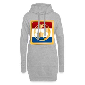 Niederlande Fußball - Hoodie-Kleid - Grau meliert - Vorne