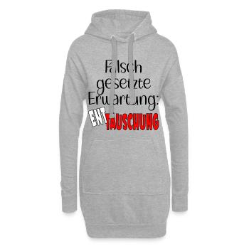 KRISE ERWARTUNG ENTTÄUSCHUNG - Hoodie-Kleid - Grau meliert - Vorne