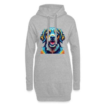 Cao De Seo Miguel Hunderasse Karikatur Kawaii - Hoodie-Kleid - Grau meliert - Vorne