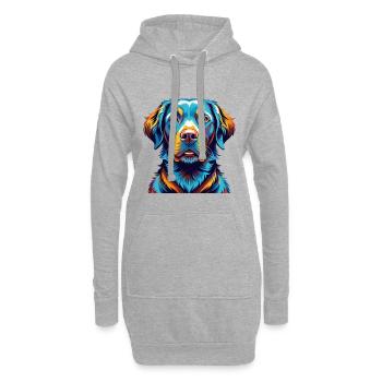 Chesapeake Bay Retriever Hunderasse Karikatur Kawaii - Hoodie-Kleid - Grau meliert - Vorne