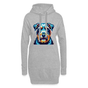 Sealyham Terrier Dog Breed Colorful Cartoon Kawaii - Hoodie Dress - heather grey - Front