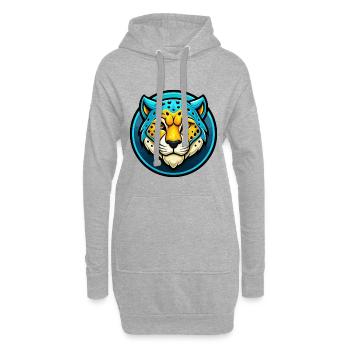 Gepard Bunte Kawaii Cartoon Figur Clipart - Hoodie-Kleid - Grau meliert - Vorne