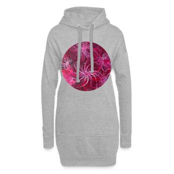 Aimants et accessoires pour réfrigérateur par Martina Eßer - Sweat-shirt à capuche long Femme - gris chiné - Devant