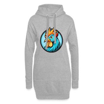 Hahn Bunte Kawaii Cartoon Figur Clipart - Hoodie-Kleid - Grau meliert - Vorne