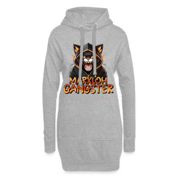 Marxloh Gangster - Sweat-shirt à capuche long Femme - gris chiné - Devant