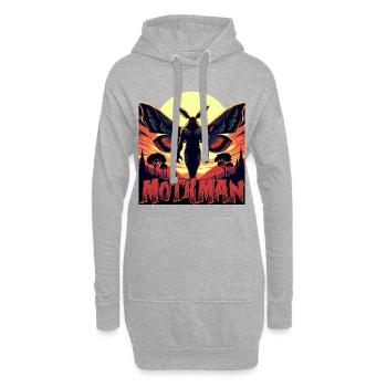 Mothman Monster Halloween - Hoodie-Kleid - Grau meliert - Vorne