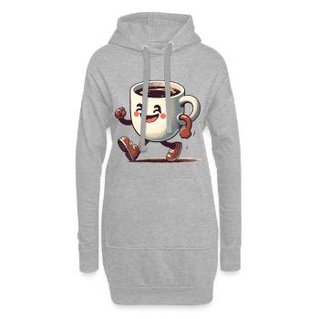 Good Mood Coffee Mug Gift - Hoodie Dress - heather grey - Front