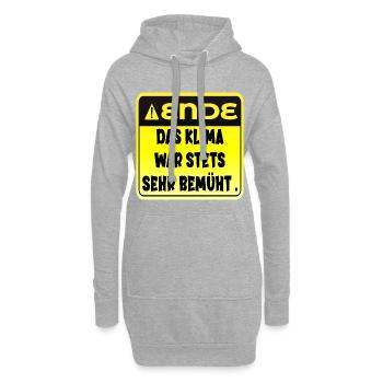 KLIMAWANDEL KLIMA - DEMOKRATIE WÄHLEN - Hoodie-Kleid - Grau meliert - Vorne