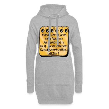POPULISMUS - Hoodie-Kleid - Grau meliert - Vorne