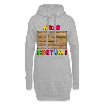 MEIN KOSTÜM - BAUEN ZIEGELSTEINE - Hoodie-Kleid - Grau meliert - Vorne