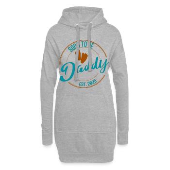 Soon to Be Daddy Geschenk für werdende Väter bunt - Hoodie-Kleid - Grau meliert - Vorne