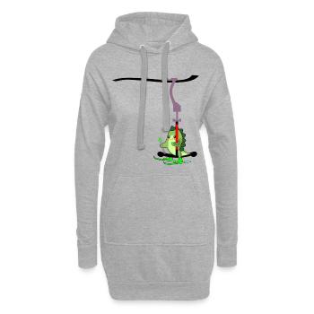 SKILIFT KINDER SKIFAHREN DINOSAURIER - Hoodie-Kleid - Grau meliert - Vorne