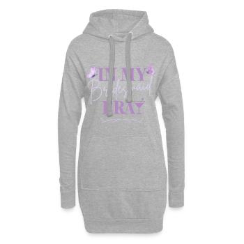 Bridesmaid Era - Schmetterling Edition - Hoodie-Kleid - Grau meliert - Vorne