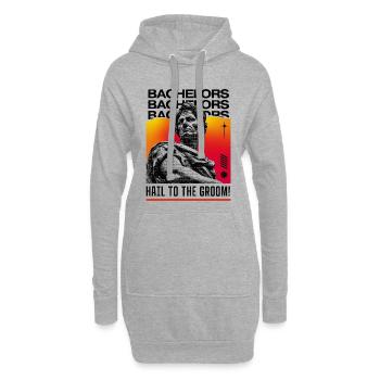 Salut au marié - Style Bachelor - Sweat-shirt à capuche long Femme - gris chiné - Devant
