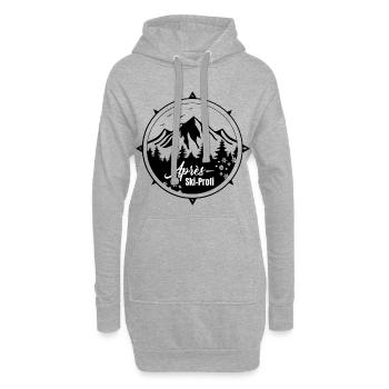 Apres ski profi - Hoodie-Kleid - Grau meliert - Vorne