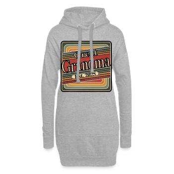 Arrière-grand-mère Est. 2025 – Cadeau rétro pour les grands-mères - Sweat-shirt à capuche long Femme - gris chiné - Devant