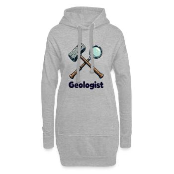 Geologist Tools - Hoodie Dress - heather grey - Front