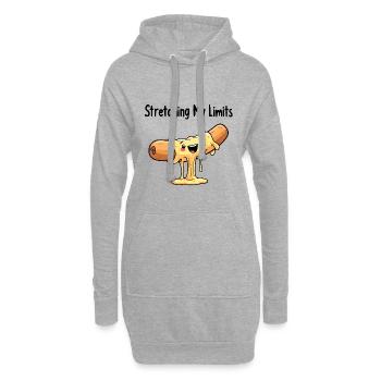 Stretching My Limits - Hoodie-Kleid - Grau meliert - Vorne