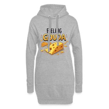 Feeling Gouda - Hoodie-Kleid - Grau meliert - Vorne