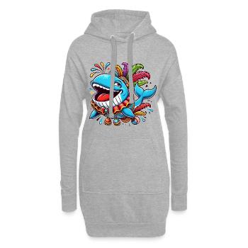 Kölner Karneval Gruppenkostüm Gruppenoutfit 2025 - Hoodie-Kleid - Grau meliert - Vorne