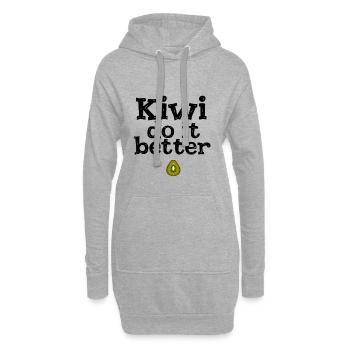 Kiwi : Mieux faire - Sweat-shirt à capuche long Femme - gris chiné - Devant