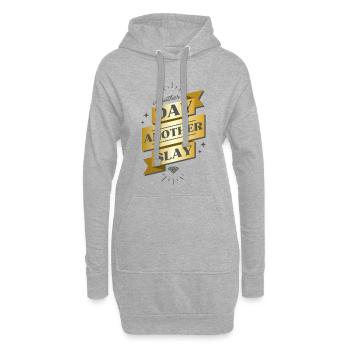 Un autre jour, une autre bannière de massacre - Sweat-shirt à capuche long Femme - gris chiné - Devant