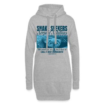 Chercheurs de serpents – Serpent Solutions - Sweat-shirt à capuche long Femme - gris chiné - Devant