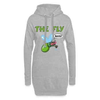 Die Fliege - Hoodie-Kleid - Grau meliert - Vorne