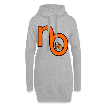 GIRAFFE NEIN - Hoodie-Kleid - Grau meliert - Vorne