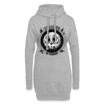 Schlafdieb? Schon in Ausbildung! - Hoodie-Kleid - Grau meliert - Vorne