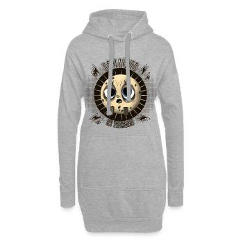 Schlafdieb? Schon in Ausbildung! - Hoodie-Kleid - Grau meliert - Vorne