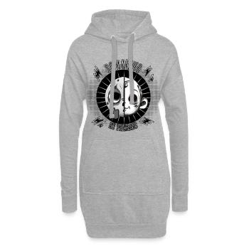Schlafdieb? Schon in Ausbildung! - Hoodie-Kleid - Grau meliert - Vorne