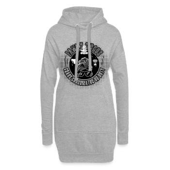 Chaos? Wird jongliert. koordinator & Familycircus - Hoodie-Kleid - Grau meliert - Vorne
