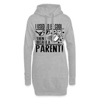 I Used To Be Cool Eltern Humor Baby Design - Hoodie-Kleid - Grau meliert - Vorne